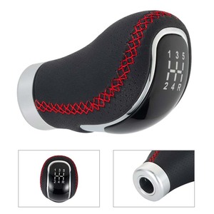 Car Gear <b>Knob</b> Leather Manual <b>Shift</b> Head 6 Speed Ergonomic Design For General Motors Vehicles - Product Image 4