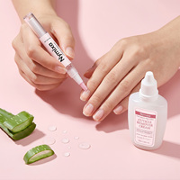 Kit d'Exfoliation pour Ongles : Stylo Essentiel Soin des Ongles, Exfoliant Adoucissant pour Peaux Mortes, Renforcement et Nutrition des Ongles, Outils de Manucure