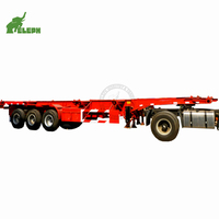 Semi-remorque squelette 3 essieux pour transport de conteneurs 20/40 pieds à vendre
