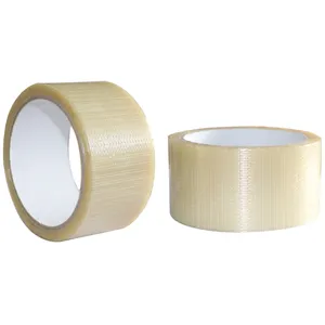 Hot-Melt Lijm Hoge Kwaliteit Glasvezel Cross Weave Sterke Lijm Bi-Directionele Filament Tape