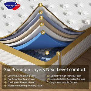 Thoải Mái Vải Euro Top Pocket Mùa Xuân Nệm Bao Bì Chân Không Chất Lượng Cao Latex Bộ Nhớ Bọt Nệm - Product Image 4