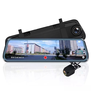 2K gương Dash Cam với Wifi GPS 10 inch cảm ứng screenmirror ghi video ghi lại máy ảnh kép Car DVR <span class=keywords><strong>Dashcam</strong></span> xe chiếu hậu M - Product Image 1