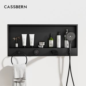 Système de douche encastré mural intégré pour <span class=keywords><strong>baignoire</strong></span>, avec douchette et bec de <span class=keywords><strong>baignoire</strong></span> en acier inoxydable de haute qualité, mitigeur dissimulé - Product Image 1