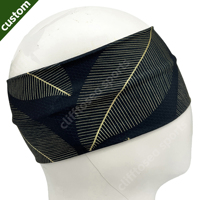Bandeaux entièrement personnalisables imprimés sur toute la surface, en maille absorbante, extensibles, pour le sport et l'extérieur, pour femmes, bandeaux anti-transpiration personnalisés