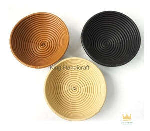 Cesta de fermentación redonda de ratán natural para panadería al por mayor, cesta para fermentar masa de pan de levadura, buen precio - Product Image 3