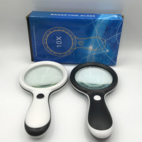 10X LED Handheld Magnifier with 18 LED Lights for Seniors Kids Jewelry