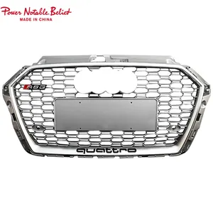 RS Style Front Grill For Audi A3 S3 8V.5 RS3 Honeycomb Auto Grill Refit A3 Car Grille Modification 2017 2018 2019