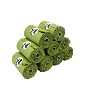 Sacs à déchets pour animaux de compagnie biodégradables en gros, design simple, sacs à excréments pour chiens d'extérieur, 300 pièces/rouleau, vente chaude - Product Image 2
