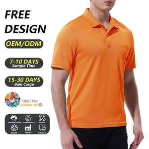 <span class=keywords><strong>Polo</strong></span> da Uomo Antirughe Traspirante per Ufficio e Pendolarismo Quotidiano, T-shirt Casual per il Tempo Libero - Product Image 1