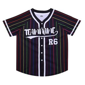 Vente en gros de maillots de baseball pour hommes en polyester vierge, personnalisables par sublimation, pour uniformes d'équipe et tenues de softball - Product Image 3