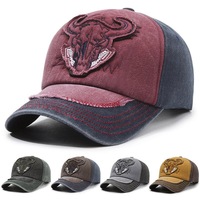 Gorra de Béisbol Vintage Unisex Multicolor, de Algodón, 6 Paneles, Ajustable, Estilo Moderno, Casual, Protección Solar, para las Cuatro Estaciones