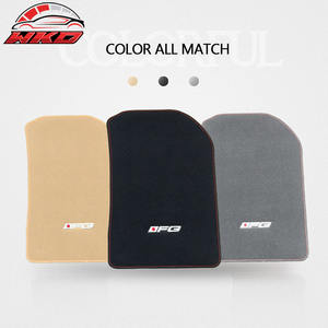 พรมปูพื้นสำหรับ Honda Civic 06-11 สีดำกำมะหยี่ ตะเข็บสีแดง กันลื่น พร้อมโลโก้ FG - Product Image 4