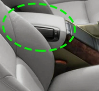 Couverture de l'accoudoir de la console centrale de l'intérieur de la voiture pour VOLVO S80 1999-2006/Noir