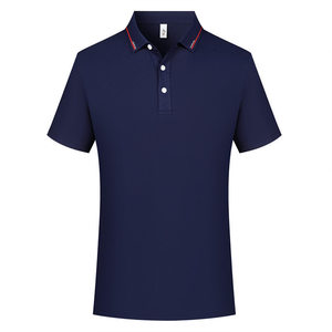 Camiseta Polo de Poliéster de Color Sólido para Hombre, Manga Corta, Ropa de Trabajo, Uso Diario GJ22-K1 - Product Image 1