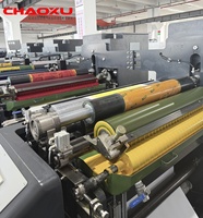 Machine d'impression flexographique pour emballages alimentaires en carton ondulé, type unitaire, pour gobelets en papier, sacs et boîtes