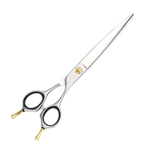 Ac 7 Inch Fluffy Fishbone Shears 7.5 Inch Straight And Curved Pet Grooming Scissors Aichi 440C Japan Made - Product Image 3
