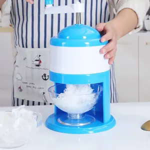 Hand Crank Ice Crusher nhãn hiệu Ice Shaver và tuyết Cone máy mini xách tay slushies Ice Crusher và máy cạo