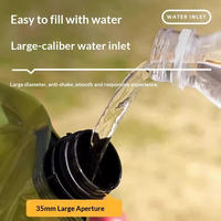 Sac à bec verseur pliable de 8 litres de style militaire pour le camping en plein air et les vacances, sac de stockage et de consommation d'eau, bidon, conteneur