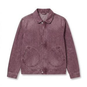 <b>Mens</b> Custom Denim <b>Jacket</b> <b>Corduroy</b> Collar Patches for Boutique Brands Wholesale Low MOQ Bulk Supply - Product Image 1