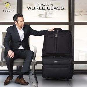 Bolsa de ropa de viaje Premium cómoda con muestra gratis con correa para el hombro para trajes y vestidos - Product Image 6