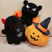 Peluche fantôme, diable, citrouille, chauve-souris pour Halloween, avec rembourrage en coton PP, super douce, 31cm-50cm, cadeau amusant pour enfants