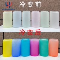 Verres à bière en forme de canette de soda de 16oz par sublimation Verres à cocktail pour café glacé et eau avec couvercles en bambou Paille pour fêtes