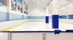 Nhanh chóng-freeze bê tông linh hoạt uhmwpe <span class=keywords><strong>Ice</strong></span> <span class=keywords><strong>Rink</strong></span> rào cản hệ thống sàn sân/Real Dasher bảng - Product Image 3