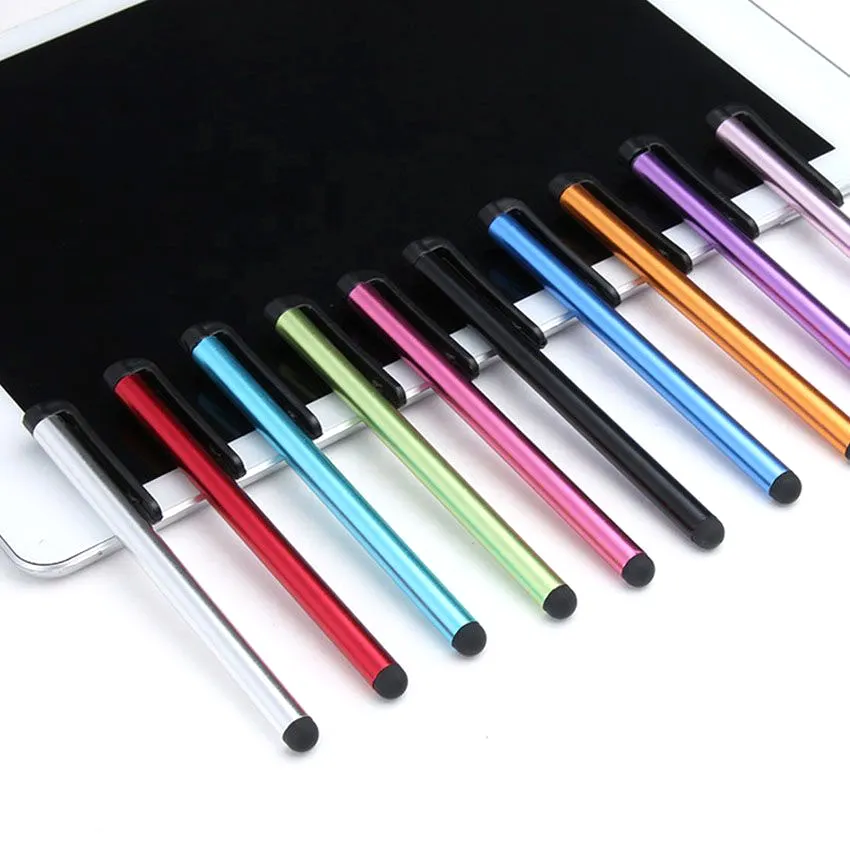 New Metal Capacitive Touch Stylus Screen Pen For iPad Air Mini For iPhone Samsung Xiaomi Universal Tablet PC Smart Phone Pencil