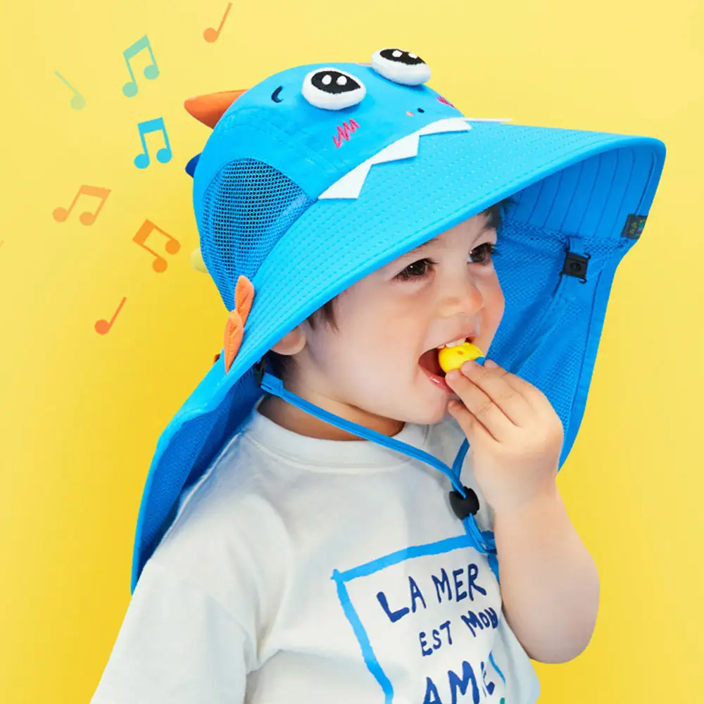 2021 nuevo niño dibujos animados verano bebé encantador pescador dibujos animados lavabo niños sol cubo sombreros logotipo personalizado Unisex imagen diaria