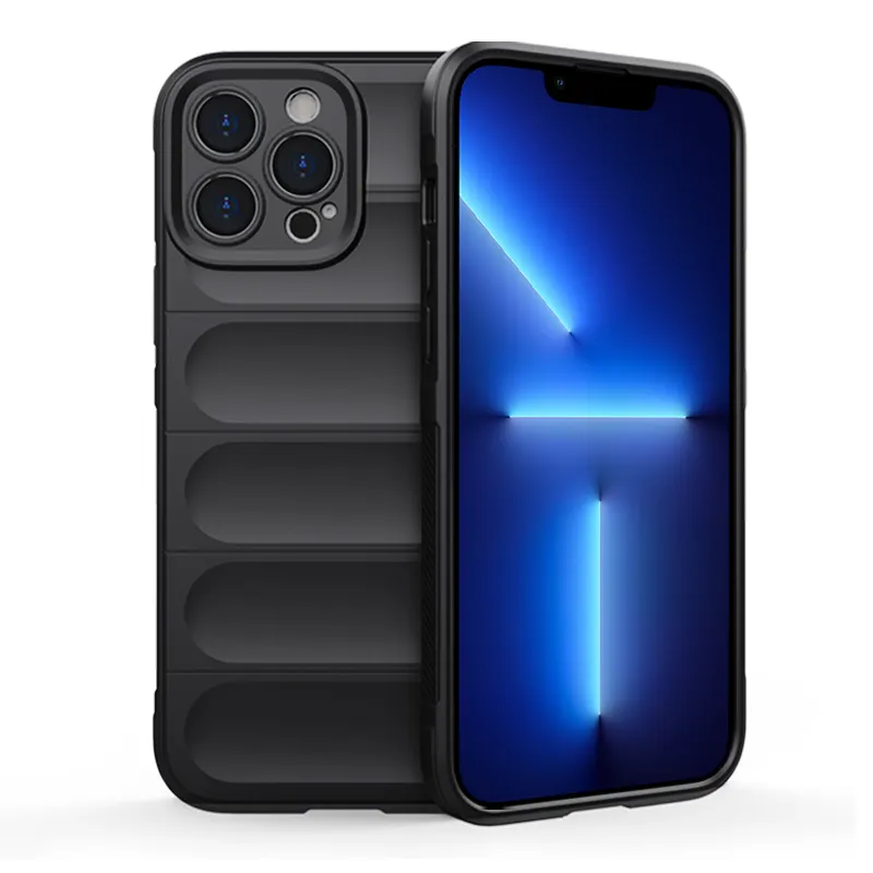 New Design Luxury Soft Silicone Tpu Custom Phone Case Matte Square Case for Iphone 13 14 15 pro max