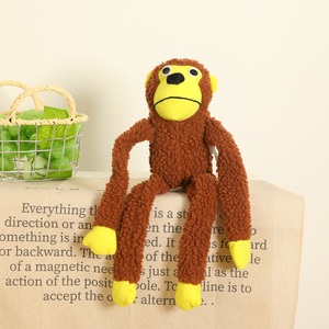 2025 звучащие плюшевые игрушки обезьяна жевательный звук головоломки игрушки для собак - Product Image 5