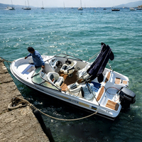 Fête de pêche en mer touristique de 18 pieds en vacances Speed Boats Hull Équipement de sports nautiques en fibre de verre