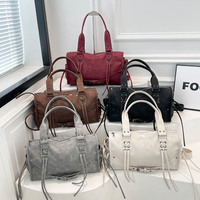 Sac fourre-tout simple à texture raffinée pour femme, nouvelle tendance personnalité hiver 2025, style occidental, sac à bandoulière décontracté