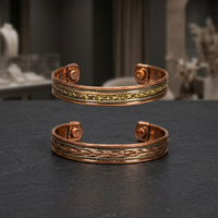 Bracelets ajustables en cuivre les plus vendus pour femmes et hommes, motif croix chrétienne classique