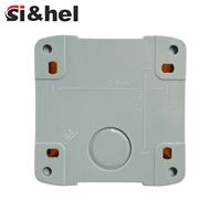 Boîtier de commande à bouton-poussoir en ABS ignifuge, étanche IP65, peint, 22 mm, pour instruments électroniques