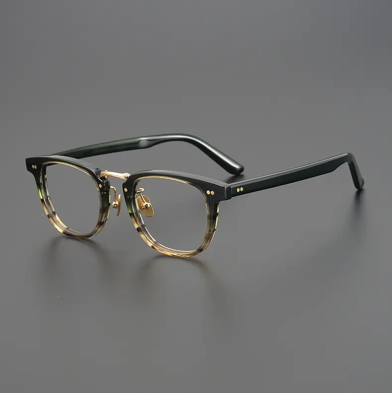 Neue Luxus Top Qualität 100% hand gefertigte Platte Pure Acetate Acet Titan Optische Brillen rahmen Brillen Myopia Rahmen