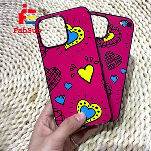 Fabsub 2D-TPU Sublimation Mobile Phone Case Blank for IPhone 15 Series with Non-slip Edge Shockproof Custom Print Cover