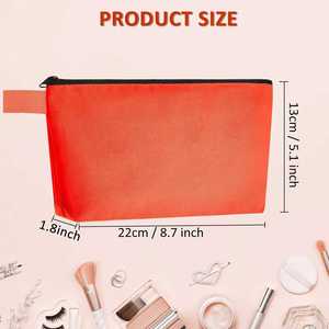 Fashion Custom Logo Blank Plain Canvas <b>Makeup</b> Bags Cotton Pencil <b>case</b> Coin Pouch Eco Friendly Cosmetic Bag with Zipper - Product Image 4