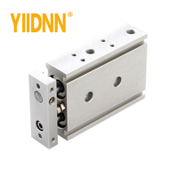 Cylindre pneumatique CXSJMC compact à double tige de piston avec palier coulissant