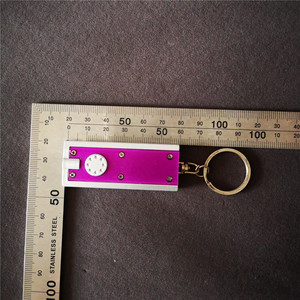 Mini hình chữ nhật LED <span class=keywords><strong>Torch</strong></span> <span class=keywords><strong>Keyring</strong></span> với vòng nhựa nút - Product Image 6