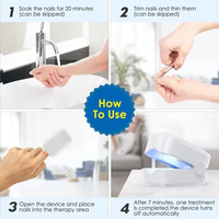 Lampe à ongles rechargeable USB pour le traitement des mycoses des ongles, efficace pour éliminer les mycoses des ongles à domicile