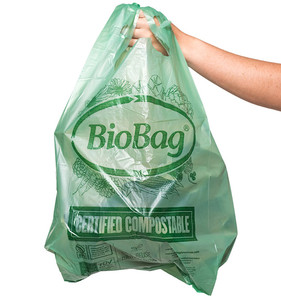 Compostable PBAT+<b>PLA</b>+Corn Starch Biodegradable T-shirt Bag with Recycled Materials for Supermarket & Exhibition Shopping - Product Image 3