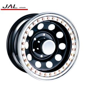 Chrome Lippe Benutzerdefinierte Stahl Felge 5 Lug Loch Universal Felgen mit Einsatz - Product Image 1