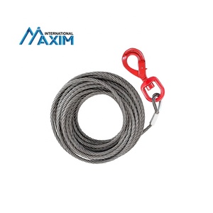 Heavy Duty Towing Wrecker Roll Back <span class=keywords><strong>Cable</strong></span> de alambre <span class=keywords><strong>Cable</strong></span> de cabrestante de núcleo de acero con gancho giratorio autoblocante - Product Image 2