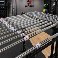Barre de musculation Samtek Cross Fit pour entraînement en salle de sport, barre de musculation de 15 kg, ensembles de barres fixes