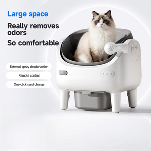 OEM Intelligent Automatic <b>Cat</b> <b>Litter</b> Box with ABS Material Full Open Design for Deodorization & Purification - Product Image 3