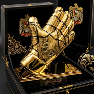 Trophée de gardien de but gravé sur mesure en 3D, récompense en métal bicolore plaqué or pour les événements de football et sportifs - Product Image 4