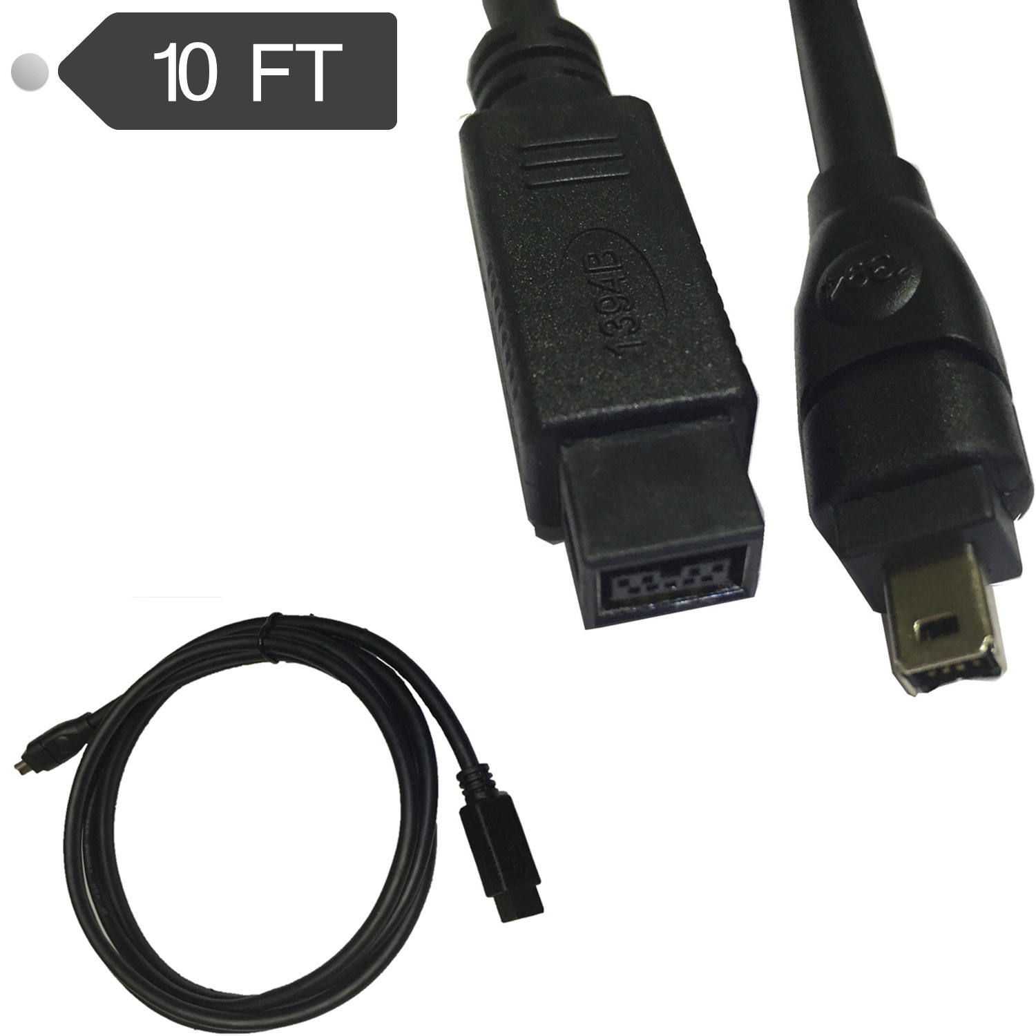 Firewire 400 Mbps Maschio-maschio Cavo Firewire 400 Kentek 6 Pin Maschio- Maschio - Per Collegare Videocamere E Dispositivi DV Kentek Cavo Nero - Foto 3