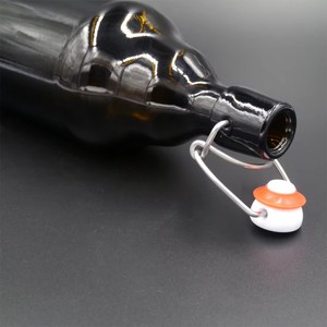 Vente en gros usine Nouvelle bouteille en verre à bouchon basculant couleur turquoise 500ml 1000ml Sérigraphie Scellée Vin Bière <span class=keywords><strong>Tequila</strong></span> Brandy Boîte de 100 pièces - Product Image 4