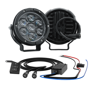 Dxz Kit 7LED Trắng + Vàng Kép Màu Phụ Trợ Xe Máy LED Lái Xe Sương Mù Ánh Sáng Spotlight Mới 110W 10000 Lumens Phổ - Product Image 6